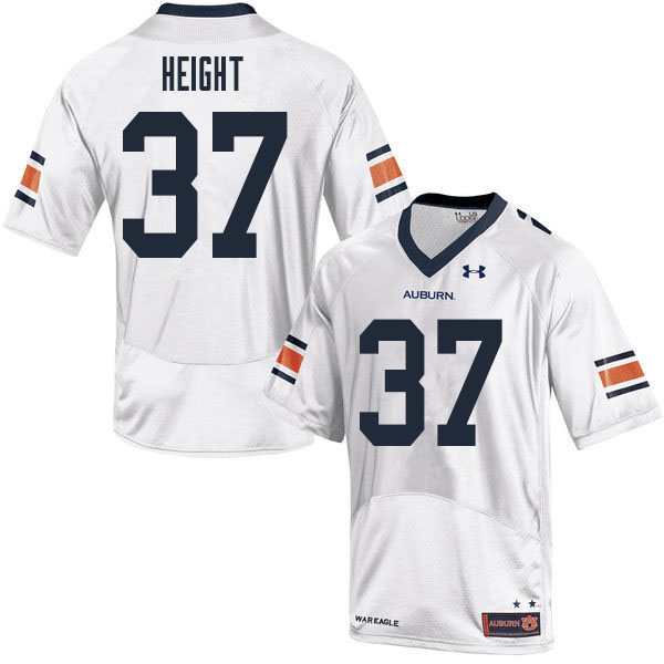 Men's Auburn Tigers #37 Romello Height White 2020 College Stitched Football Jersey